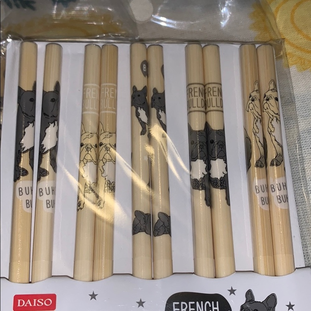 🎀 5x$25 🎀10 French Bulldog Chopsticks!! 5 Pairs! - Picture 3 of 8